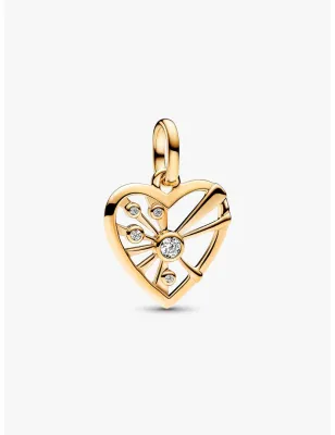 Charm Medallion Dorato Cuore e Raggi Donna Pandora - category_name - XDMG De Marchi Gianotti