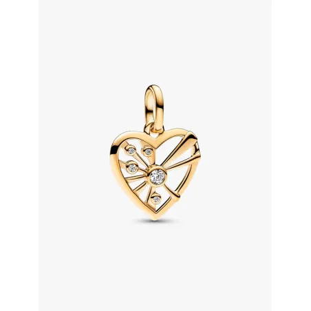 Charm Medallion Dorato Cuore e Raggi Donna Pandora - category_name - XDMG De Marchi Gianotti