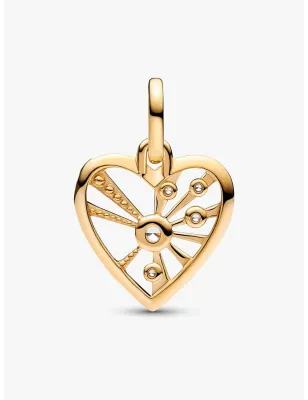 Charm Medallion Dorato Cuore e Raggi Donna Pandora