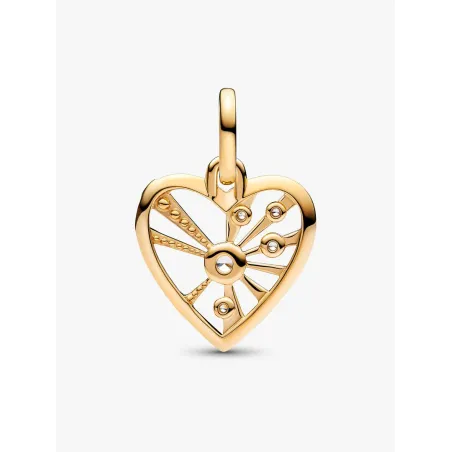 Charm Medallion Dorato Cuore e Raggi Donna Pandora