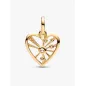Charm Medallion Dorato Cuore e Raggi Donna Pandora