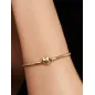 Bracciale Dorato Maglia Snake Chiusura Cuore cm.18 Donna Pandora Bracciale Dorato Maglia Snake Chiusura Cuore cm.18 Donna Pandora