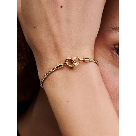 Bracciale Maglia Geometrica Chiusura Moschettone cm.19 Pandora