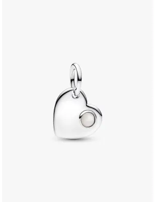 Charm Pendente Cuore con Pietra Bianca Madreperla Giugno Pandora - category_name - XDMG De Marchi Gianotti