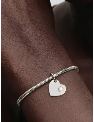 Charm Pendente Cuore con Pietra Bianca Madreperla Giugno Pandora - category_name - XDMG De Marchi Gianotti