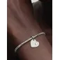 Charm Pendente Cuore con Pietra Bianca Madreperla Giugno Pandora
