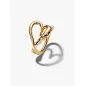 Anello Cuore Linea Sinuosa con Pietre Luminose mis.52 Donna Pandora