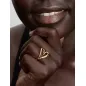 Anello Cuore Linea Sinuosa con Pietre Luminose mis.52 Donna Pandora
