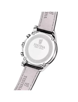 Orologio Swiss Made Chrono nero pelle F20094/5 Uomo Festina - category_name - XDMG De Marchi Gianotti