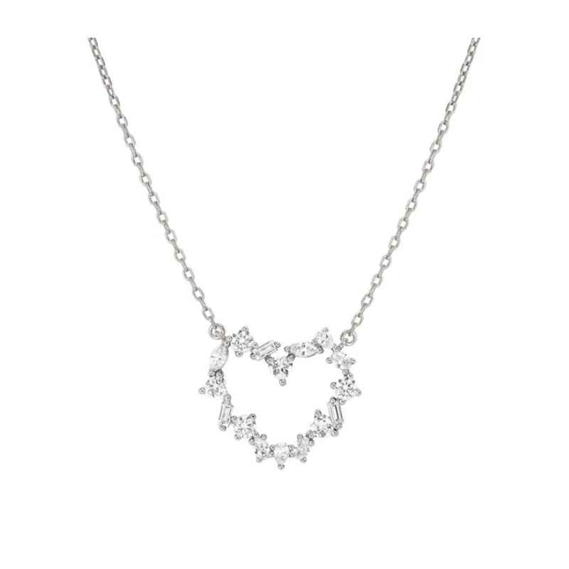 Collana Colour Wave Cuore Pietre Bianche Donna Nomination