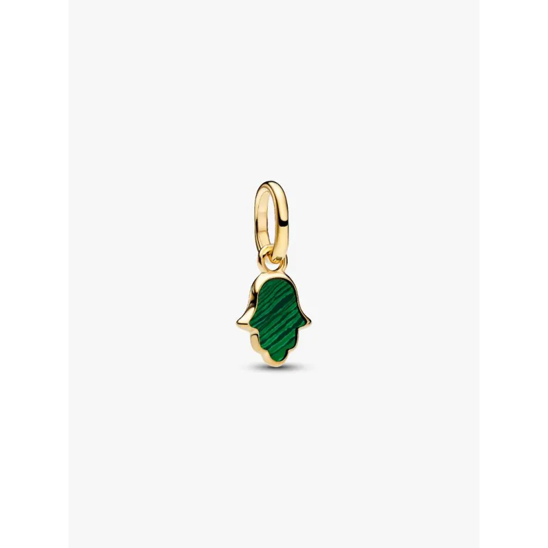 Charm Mini Pendente Mano di Fatima Verde Donna Pandora Charm Mini Pendente Mano di Fatima Verde Donna Pandora
