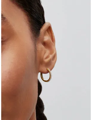 Orecchini Dorati Cerchi Pavè Donna Pandora - category_name - XDMG De Marchi Gianotti