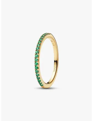 Anello Dorato Pavè Fascia Sottile Verde mis.54 Pandora - category_name - XDMG De Marchi Gianotti