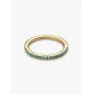 Anello Dorato Pavè Fascia Sottile Verde mis.54 Pandora Anello Dorato Pavè Fascia Sottile Verde mis.54 Pandora