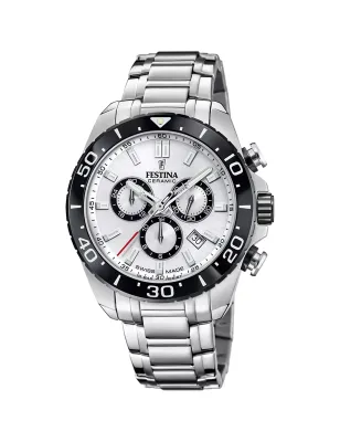 Orologio Swiss Made Chrono Ceramic bianco F20042/1 Uomo Festina - category_name - XDMG De Marchi Gianotti