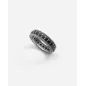 Anello Fascia Puntinata Bold Black Wind Zirconi Neri Donna Nove25 Anello Fascia Puntinata Bold Black Wind Zirconi Neri Donna Nove25
