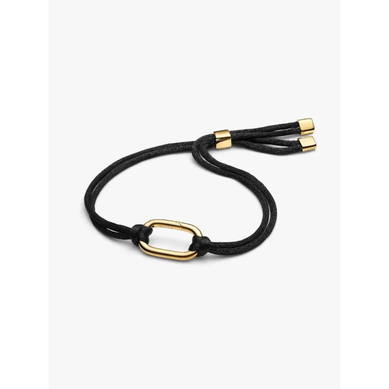 Bracciale Regolabile Cordino Nero con Link Apribile Donna Pandora Bracciale Regolabile Cordino Nero con Link Apribile Donna Pandora