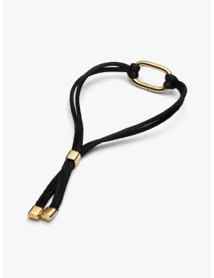 Bracciale Regolabile Cordino Nero con Link Apribile Donna Pandora