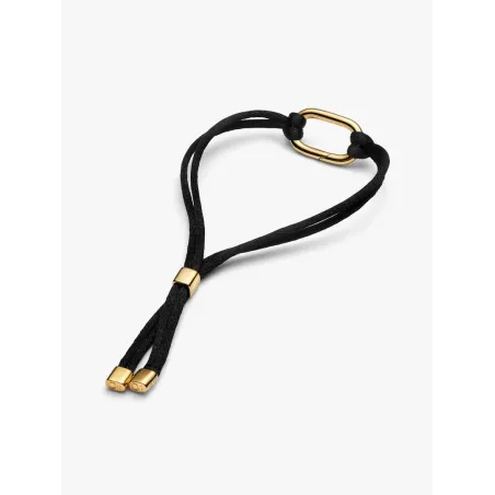 Bracciale Regolabile Cordino Nero con Link Apribile Donna Pandora