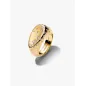Anello Dorato Sigillo Grande con Pietre Luminose mis.54 Pandora Anello Dorato Sigillo Grande con Pietre Luminose mis.54 Pandora