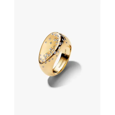 Anello Dorato Sigillo Grande con Pietre Luminose mis.56 Pandora - category_name - XDMG De Marchi Gianotti