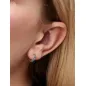 Orecchini Cerchi Piccoli Cristalli Azzurri Donna Pandora Orecchini Cerchi Piccoli Cristalli Azzurri Donna Pandora