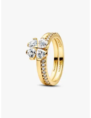 Anello Dorato Quadrifoglio Luminoso mis.56 Donna Pandora - category_name - XDMG De Marchi Gianotti