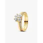 Anello Dorato Quadrifoglio Luminoso mis.56 Donna Pandora Anello Dorato Quadrifoglio Luminoso mis.56 Donna Pandora