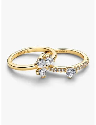 Anello Dorato Quadrifoglio Luminoso mis.56 Donna Pandora