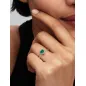 Anello Cuore in Rilievo Verde Scuro mis.54 Donna Pandora