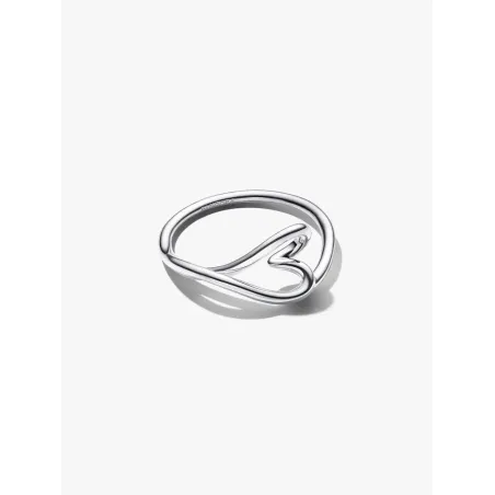 Anello Cuore Piccolo Linea Sinuosa mis.52 Donna Pandora