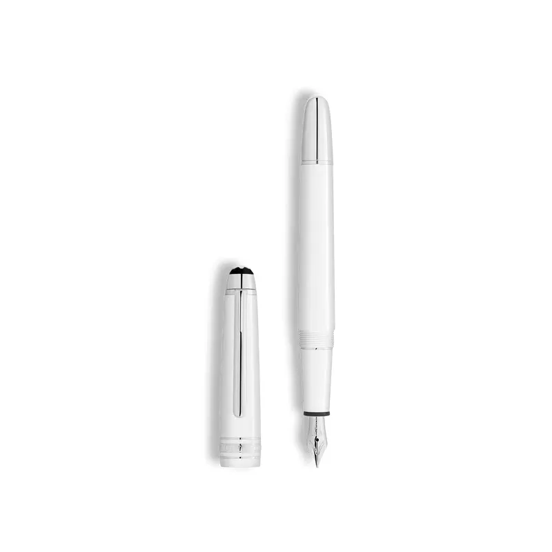 Penna Stilografica Meisterstück Classique bianca pennino M MB137120 Montblanc Penna Stilografica Meisterstück Classique bianca pennino M MB137120 Montblanc