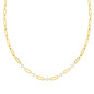 Collana Dorata ChainsoftStyle Corta con Pietre Donna Nomination