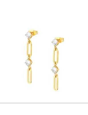 Orecchini Dorati Chainsoftstyle Pendenti Donna Nomination - category_name - XDMG De Marchi Gianotti