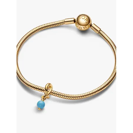 Charm Pendente Cerchio Eterno Turchese Dicembre Donna Pandora