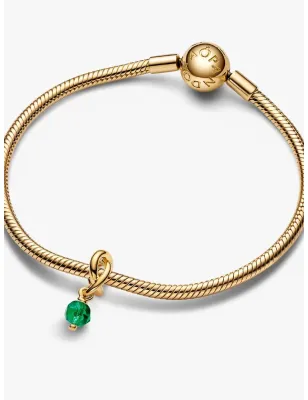 Charm Pendente Cerchio Eterno Verde Scuro Maggio Donna Pandora
