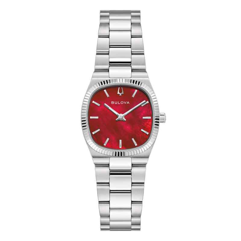 Orologio Super Seville Mini madreperla rossa 96L354 Donna Bulova Orologio Super Seville Mini madreperla rossa 96L354 Donna Bulova
