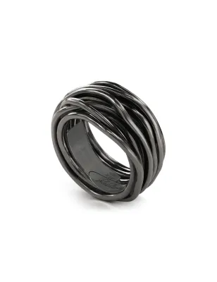 Anello Filodellavita Rock 13 fili argento brunito AN10N Rubinia - category_name - XDMG De Marchi Gianotti