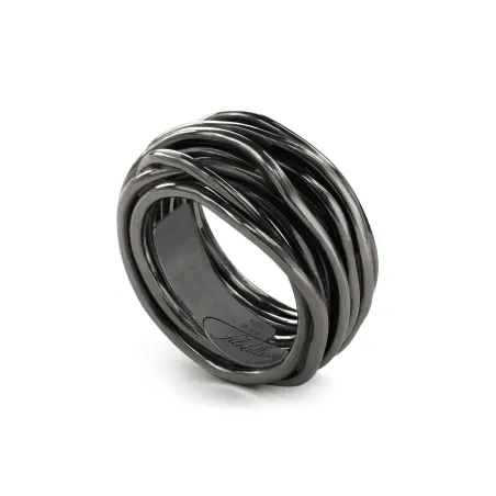 Anello Filodellavita Rock 13 fili argento brunito AN10N Rubinia - category_name - XDMG De Marchi Gianotti