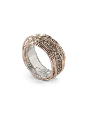 Anello Filodellavita 13 fili oro rosa argento AN13ARBR Donna Rubinia - category_name - XDMG De Marchi Gianotti