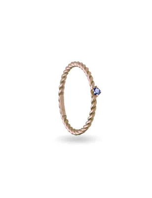 Anello Filodamore oro rosa zaffiro blu AN360RZB Donna Rubinia - category_name - XDMG De Marchi Gianotti