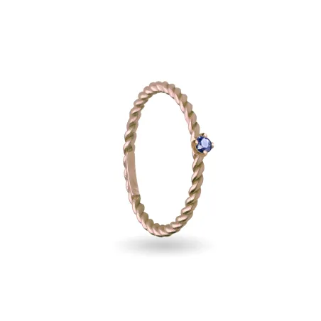 Anello Filodamore oro rosa zaffiro blu AN360RZB Donna Rubinia - category_name - XDMG De Marchi Gianotti