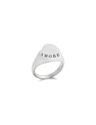 Anello Mignolo cuore obliquo argento 925 AN221A Donna Rubinia - category_name - XDMG De Marchi Gianotti