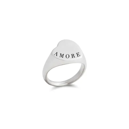 Anello Mignolo cuore obliquo argento 925 AN221A Donna Rubinia - category_name - XDMG De Marchi Gianotti