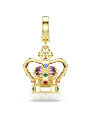 Charm Minions Crown, Multicolore, Finitura oro 18K Donna Swarovski - category_name - XDMG De Marchi Gianotti