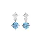 Orecchini Princess Tondi Acquamarina Donna Amen