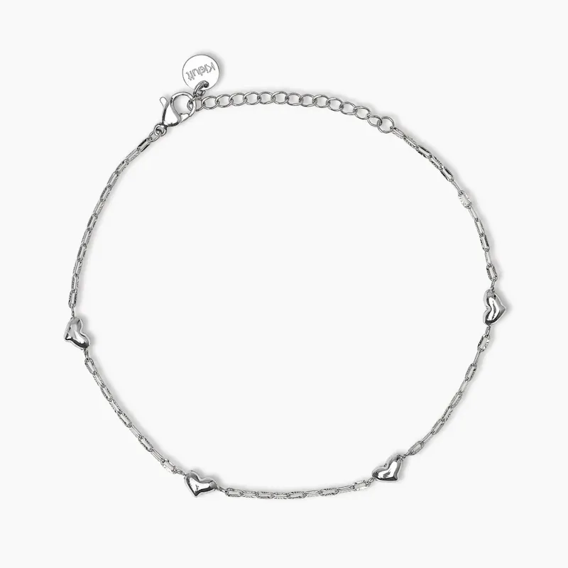 Cavigliera in Acciaio con Cuori Donna Kidult Cavigliera in Acciaio con Cuori Donna Kidult