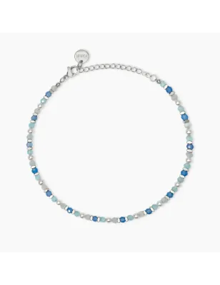 Cavigliera con Perle di Conchiglia e Pietre Azzurre Donna Kidult - category_name - XDMG De Marchi Gianotti