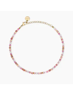 Cavigliera con Perle di Conchiglia e Pietre Rosa Donna Kidult - category_name - XDMG De Marchi Gianotti