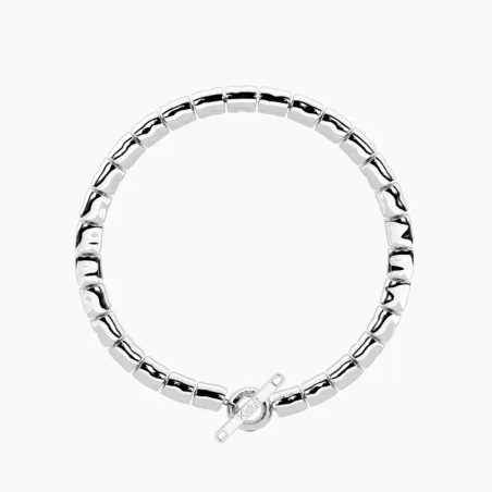 Bracciale in Acciaio Pepite Componibile mis.16 Donna Kidult